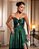 VESTIDO DE FESTA MANUELA T.Q.C TAFETÁ - VERDE ESMERALDA - Imagem 1