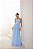 VESTIDO DE FESTA ALICE MICROTULE COM CAPA - AZUL SERENITY - Imagem 2