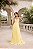 VESTIDO DE FESTA TANGARÁ PLISSADO - AMARELO - Imagem 2