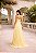 VESTIDO DE FESTA TANGARÁ PLISSADO - AMARELO - Imagem 3