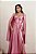 VESTIDO DE FESTA GLAMOUR COM CAPA CREPE ACETINADO - ROSA BEBÊ - Imagem 4