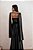 VESTIDO DE FESTA GLAMOUR COM CAPA CREPE ACETINADO - PRETO - Imagem 3