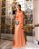 VESTIDO DE FESTA ANTONELLA FRENTE ÚNICA - LARANJA - Imagem 1