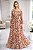 VESTIDO LONGO ESTAMPADO OMBRO A OMBRO SAIA PLISSADA - ROSÉ - Imagem 1