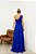 VESTIDO DE FESTA CHARLOTTE PLISSADO LATERAL UM OMBRO - AZUL ROYAL - Imagem 2