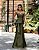 VESTIDO GLAM DECOTE CORAÇÃO ZIBELINE T.Q.C - VERDE OLIVA - Imagem 1