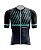 Camisa de Ciclismo Mtb Azul/Preto Zíper Parcial/(Curto) - Imagem 1