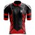 Camisa De Ciclismo Camiseta Ciclismo Mtb 2022 Preta/Vermelha Proteção Uv50+ - Imagem 1