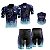 Kit Ciclismo Camisa + Bermuda Forro em Gel + Bandana Nossa Senhora Azul 2023 - Imagem 1