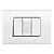 Conjunto 4X2 C/1 Interruptor Paralelo + 2 Módulo Cego White - Living Light - Imagem 1