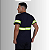 Camiseta Masculina Básica Malha Fria PV Com Faixa Refletiva Verde - Imagem 3