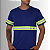 Camiseta Masculina Básica Malha Fria PV Com Faixa Refletiva Verde - Imagem 8