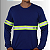 Camiseta PV - Gola Redonda - Manga Longa - Com Faixa Refletiva Verde - Imagem 14