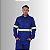 Camisa NR10 - 100% Algodão com Faixa Refletiva Verde - Azul Royal - Imagem 1