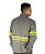 Camisa NR10 - 100% Algodão com Faixa Refletiva Verde - Cinza Claro - Imagem 3