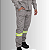 Calça NR10 - 100% Algodão com Faixa Refletiva Verde - Cinza Claro - Imagem 1