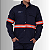 Camisa NR10 Eletricista Faixa Laranja - Risco 2 - AntiChamas - Marinho - Imagem 2