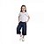 CONJUNTO BLUSA MEIA MALHA E CALÇA PANTACOURT JEANS LIGHT TMX - Imagem 1