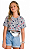 BLUSA CROPED MENINA MEIA MALHA ESTAMPADA YOUNG CLASS - Imagem 1