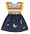 VESTIDO BEBE REGATA ESTAMPA UNICORNIO LISTRADO FAKINI KIDS - Imagem 4