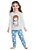 PIJAMA MEIA MALHA STAR GIRL - KYLY - Imagem 2