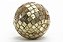 BOLA COM MOSAICO QUADRADO DOURADA 10 - Imagem 3
