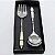 CONJUNTO PARA SALADA EM INOX E OSSO - Imagem 3
