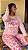 Pijama Feminino Inverno Rosa Estampa de Beijos - Imagem 1