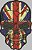 Patch Caveira Inglaterra 10x9 cm - Imagem 1