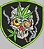 Patch Caveira Folha 09x09 cm - Imagem 1