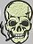Patch Caveira Fumando 10x07 cm - Imagem 1