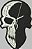 Patch Caveira Meio Crânio 09x08 cm - Imagem 1