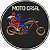 Patch Moto Casal Costas 28x28 cm - Imagem 1
