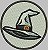 Patch Chapéu de Bruxa 08x08 cm - Imagem 1