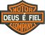 Patch Deus é Fiel Motor Company 05x07 cm - Imagem 1