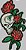 Patch Caveira Rosas - Imagem 1