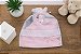 Saquinho de Maternidade Branco com Laço Rosa Kit com 3 Peças - Imagem 2