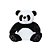 Panda Fofo de Pelúcia Preto e Branco G - Imagem 1