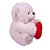 Urso de Pelúcia Fofinho Branco Baby com Coração - Imagem 2