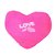 Almofada Coração Bordado Love 30cm Pink - Imagem 1