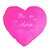 Almofada Coração Rosa com Bordado Eu Te Amo Fofo GG 75cm - Imagem 1