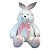 Coelho Coelhudo 90cm - Branco Rosa - Imagem 1