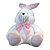 Coelho Coelhudo 90cm - Branco Rosa - Imagem 3