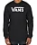 Camiseta Vans Classic Ls Boys - Preto - Imagem 1