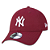 Boné 9TWENTY MLB New York Yankees Aba Curva Vinho - Imagem 1