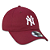 Boné 9TWENTY MLB New York Yankees Aba Curva Vinho - Imagem 3