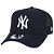 Boné 9FORTY A-Frame Trucker Snapback MLB New York Yankees Aba Curva - Imagem 1