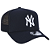 Boné 9FORTY A-Frame Trucker Snapback MLB New York Yankees Aba Curva - Imagem 3