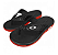 Chinelo Oakley Crowd - Preto/Vermelho - Imagem 1