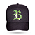 Bone BLCK Snapback Wings Holografic Verde - Preto - Imagem 1